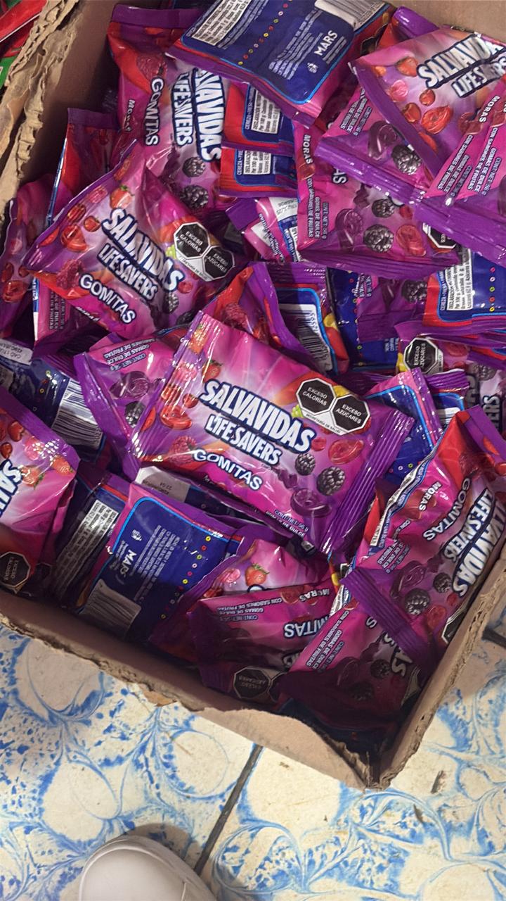 Caja con gomitas Lifesavers